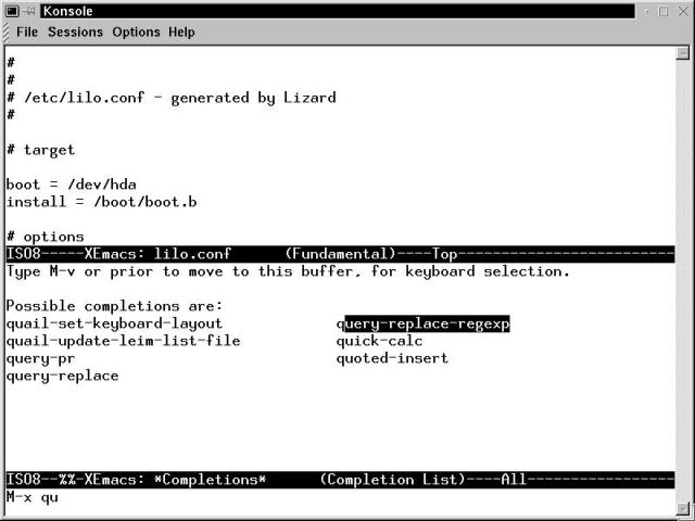 Locating an Emacs macro using the completions window.